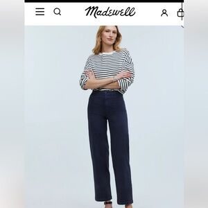 Madewell wide leg crop pants